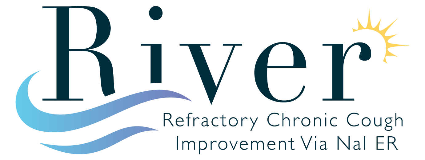 Refractory chronic cough improvement via nal ER (RIVER) Trial Logo